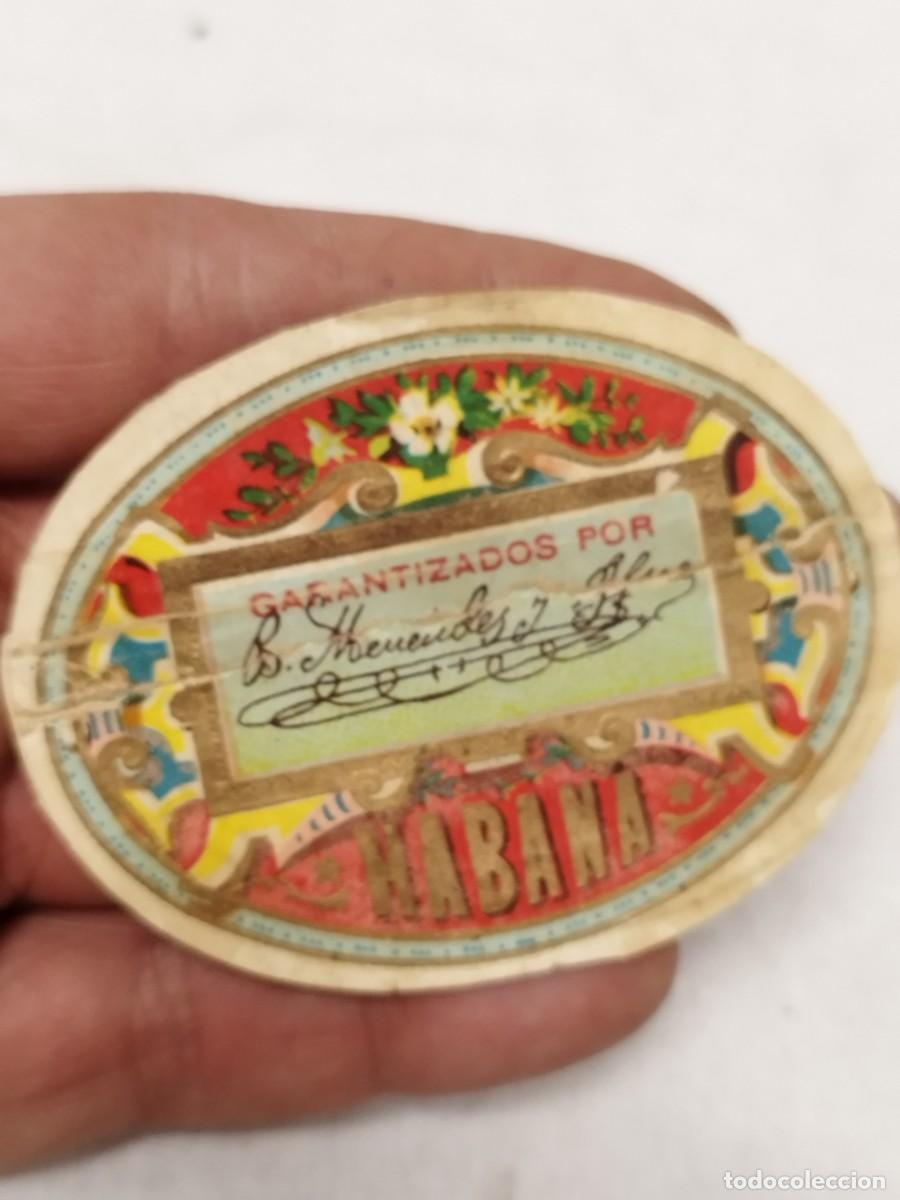 Caixas de Charutos: Antigua Vitola Antigua Ovalada Puros Cubanos - B. Men&eacute;ndez y Hno. - Habana.