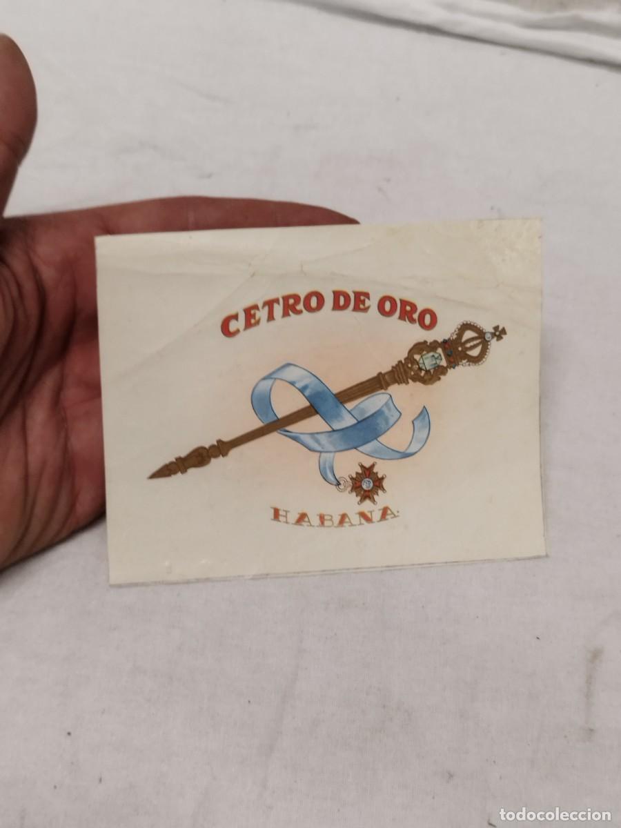 Caixas de Charutos: Bofet&oacute;n de Tabaco Cetro de Oro Habana - Vitofilia / Litograf&iacute;a Antigua.