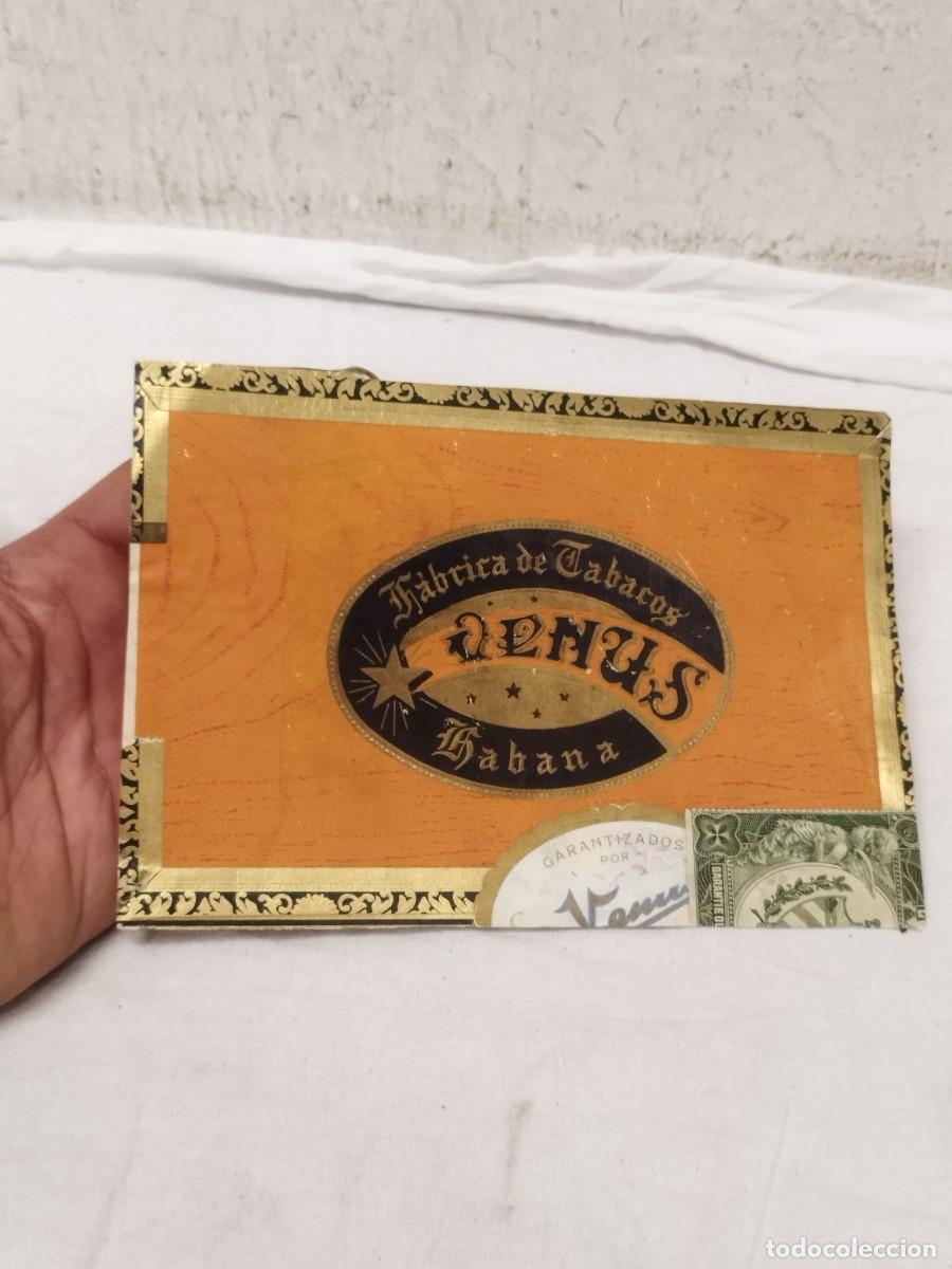 Caixas de Charutos: Antigua Etiqueta Litogr&aacute;fica De Puros Venus - F&aacute;brica De Tabacos La Habana Cuba.