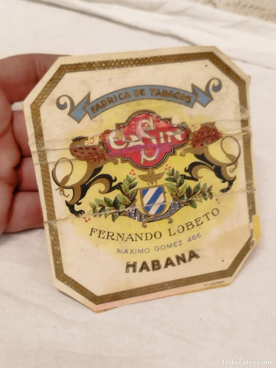 Zigarrenkisten: Etiqueta Antigua Caja de Puros Cas&iacute;n - Fernando Lobeto - Habana Cuba - Vitofilia.