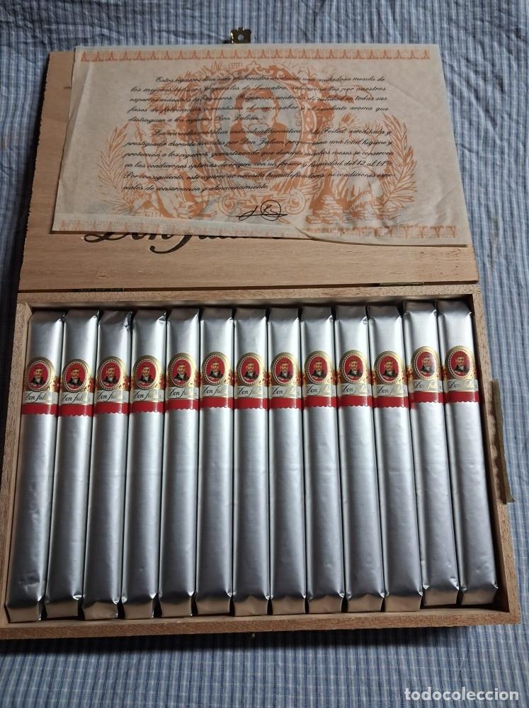 Cajas de puros: Lote de 50 puros. S&Oacute;LO VENTA EN ESPA&Ntilde;A. 1 caja de 24 puros Don Juli&aacute;n. 26 puros diferentes