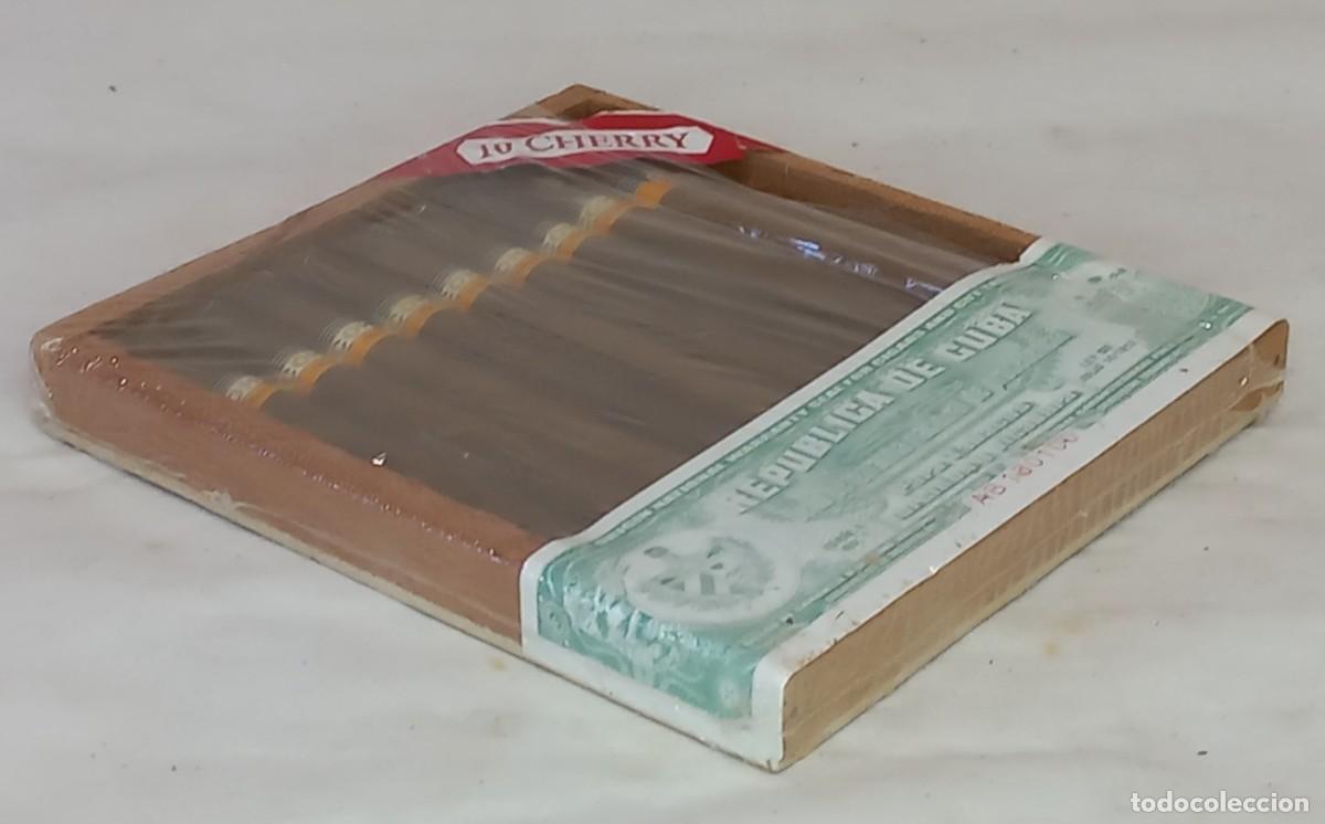 Cajas de puros: CAJA DE PURITOS HABANOS DE 10 CHERRY DE COHIBA , HABANA - CON 9