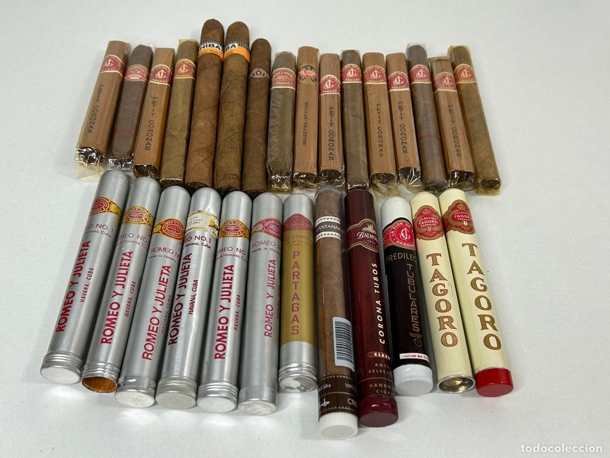Cajas de puros: LOTE 28 PUROS VARIOS ROMEO Y JULIETA,PARTAGAS,FLOR DE CANO,COHIBA,ETC