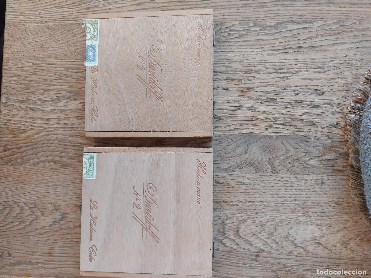 Cajas de puros: 2 cajas antiguas originales DAVIDOFF No.2 sin tabacos perfecto estado