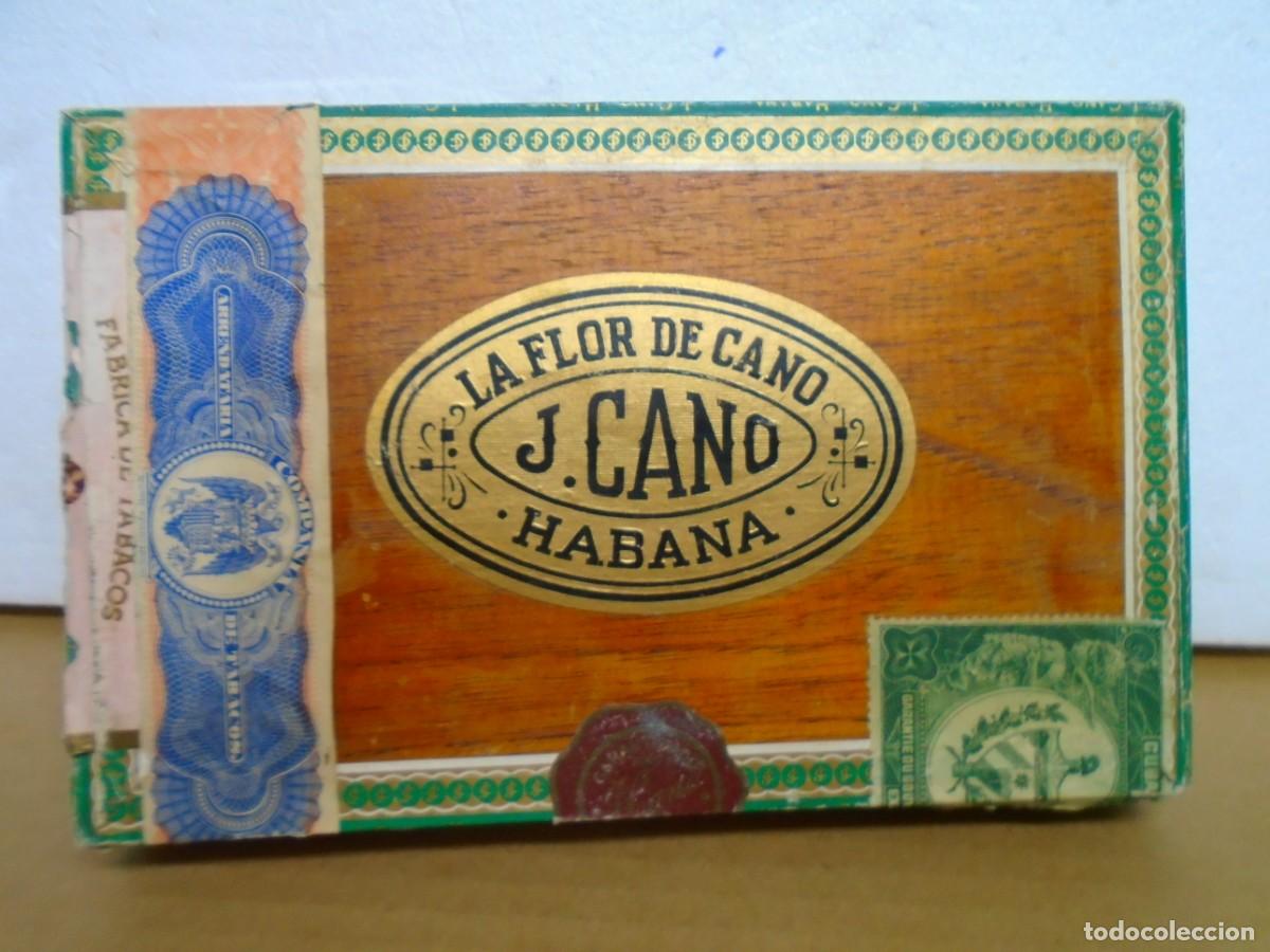 Cajas de puros: HABANA(CUBA)ANTIGUA CAJA VACIA DE&rdquo;LA FLOR DE CANO DE J.CANO&rdquo;25 PETIT CORONAS.
