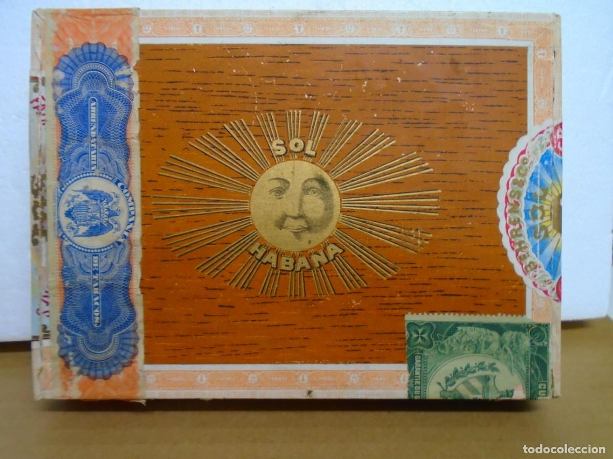 Cajas de puros: HABANA(CUBA)ANTIGUA CAJA VACIA DE&rdquo;SOL BEHRENS&CO&rdquo;25 MASCOTAS.RARA.