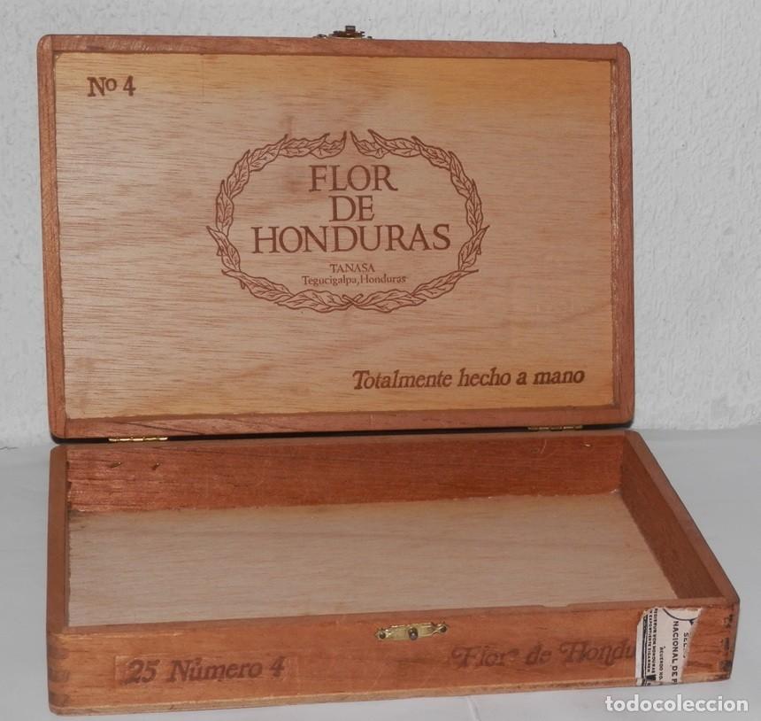 Cajas de puros: CAJA DE LOS TABACOS FLOR DE HONDURAS - Foto 2