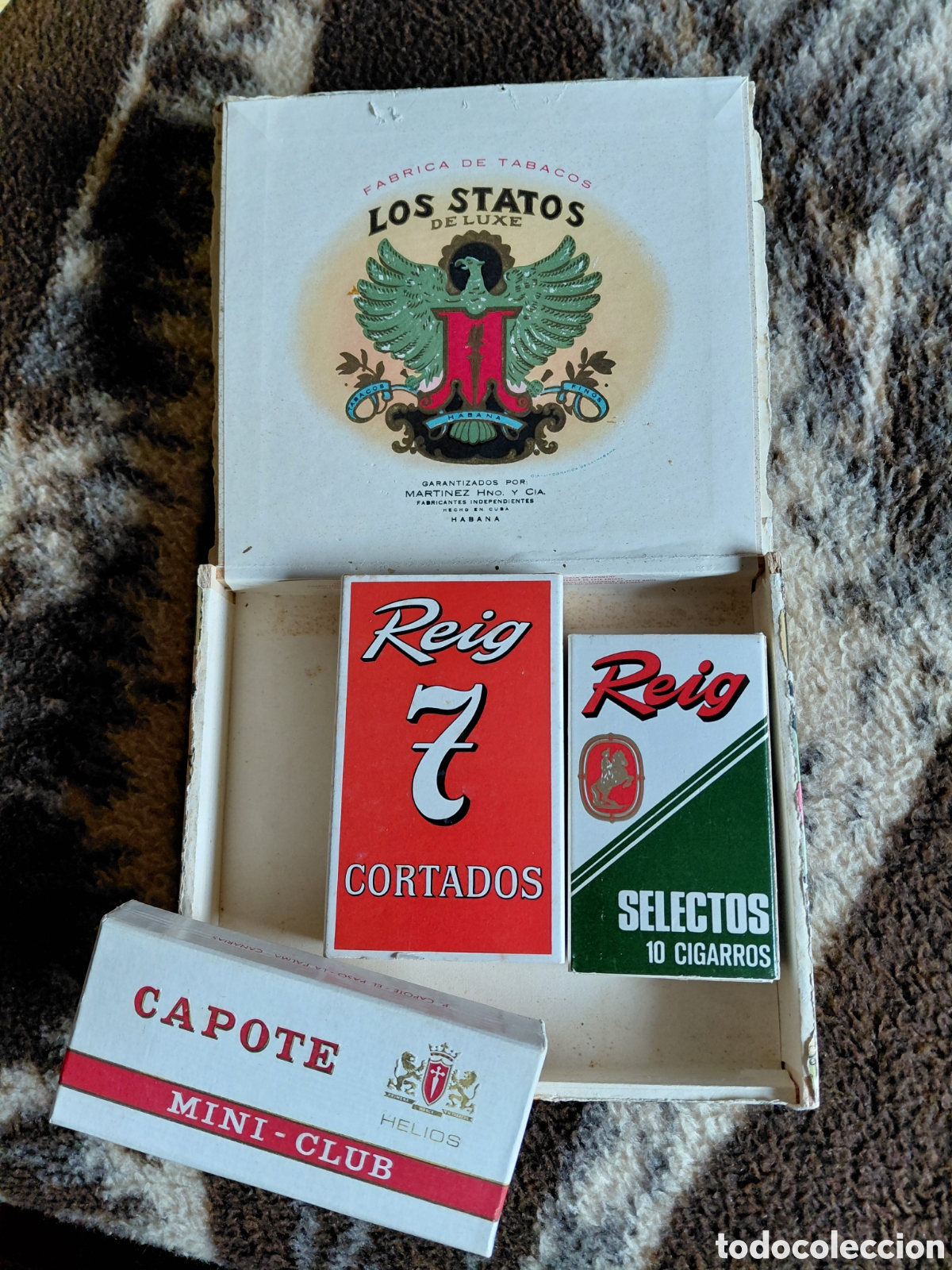 Cajas de puros: LOTE DE 4 ANTIGUAS CAJAS DE PUROS VACIAS