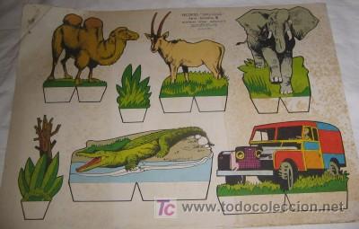 Coleccionismo recortables: RECORTABLE DE ANIMALES - Foto 1