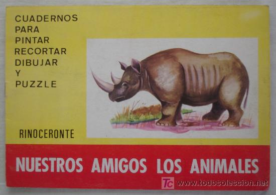 Collectables Paper Dolls: NUESTROS AMIGOS LOS ANIMALES: RINOCERONTE.