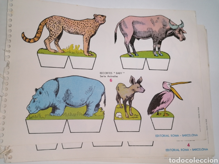 Coleccionismo Recortables: Recortable lote de 10 animales. Envío gratis - Foto 4 - 224292092