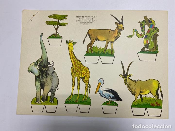 Coleccionismo Recortables: LOTE DE 9 RECORTABLES KIKI-LOLO. SERIE ANIMALES. EDITORIAL ROMA. VER TODAS LAS FOTOS - Foto 6 - 246937835