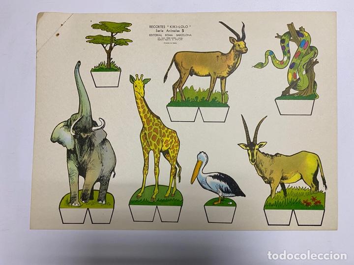 Coleccionismo Recortables: LOTE DE 9 RECORTABLES KIKI-LOLO. SERIE ANIMALES. EDITORIAL ROMA. VER TODAS LAS FOTOS - Foto 6 - 246938035
