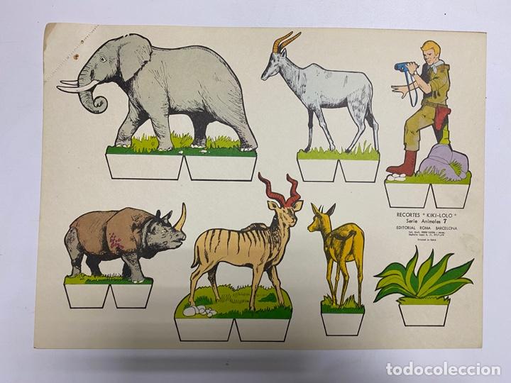 Coleccionismo Recortables: LOTE DE 9 RECORTABLES KIKI-LOLO. SERIE ANIMALES. EDITORIAL ROMA. VER TODAS LAS FOTOS - Foto 8 - 246938035