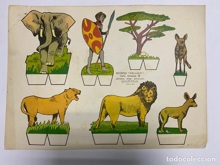 Coleccionismo Recortables: LOTE DE 8 RECORTABLES KIKI-LOLO. SERIE ANIMALES. EDITORIAL ROMA. VER TODAS LAS FOTOS - Foto 7 - 246938265