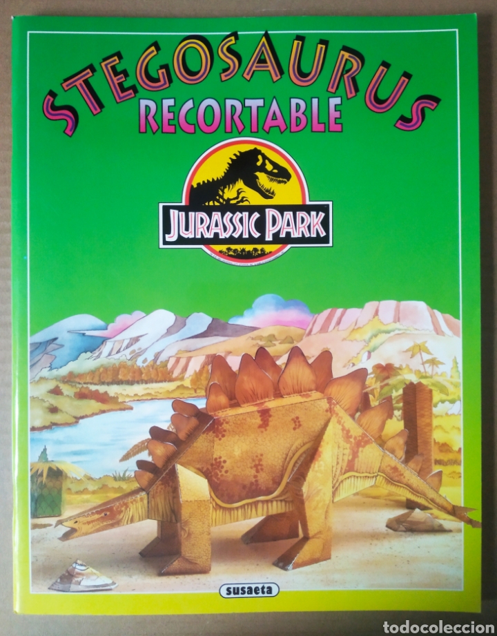 Coleccionismo Recortables: Stegosaurus Recortable: Jurassic Park/Parque Jurásico (Susaeta, 1993). Gran formato. - Foto 1 - 281896163