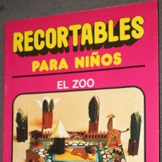 Coleccionismo Recortables: MAQUETA RECORTABLE PARA CONSTRUIR UN ZOO DE PAPEL CON 9 ANIMALES