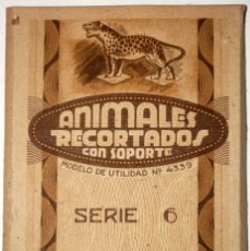 Coleccionismo Recortables: 12 ANTIGUOS CROMOS DE ANIMALES RECORTADOS CON SOPORTE. Lote 395181074