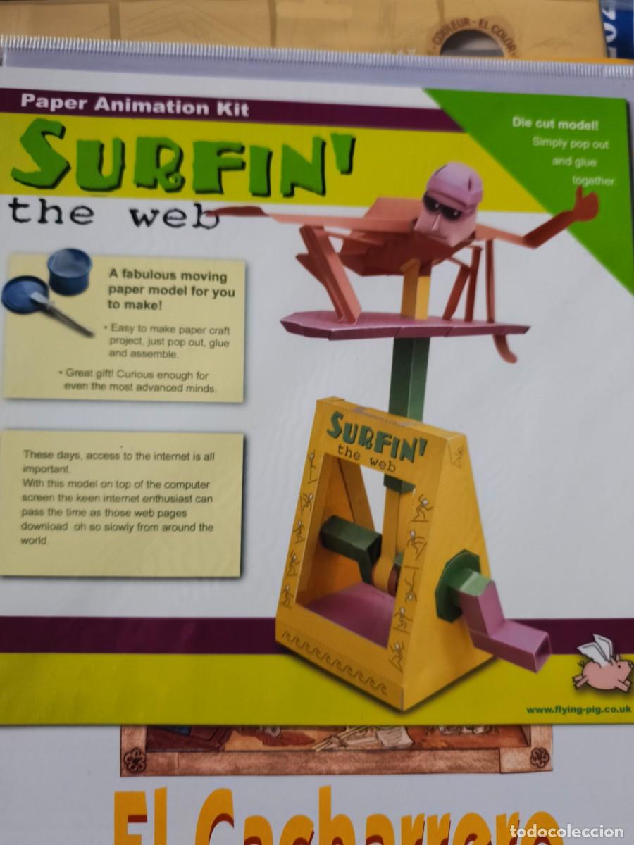 Coleccionismo Recortables: Surfin the web. Recortable. Flying pig.
