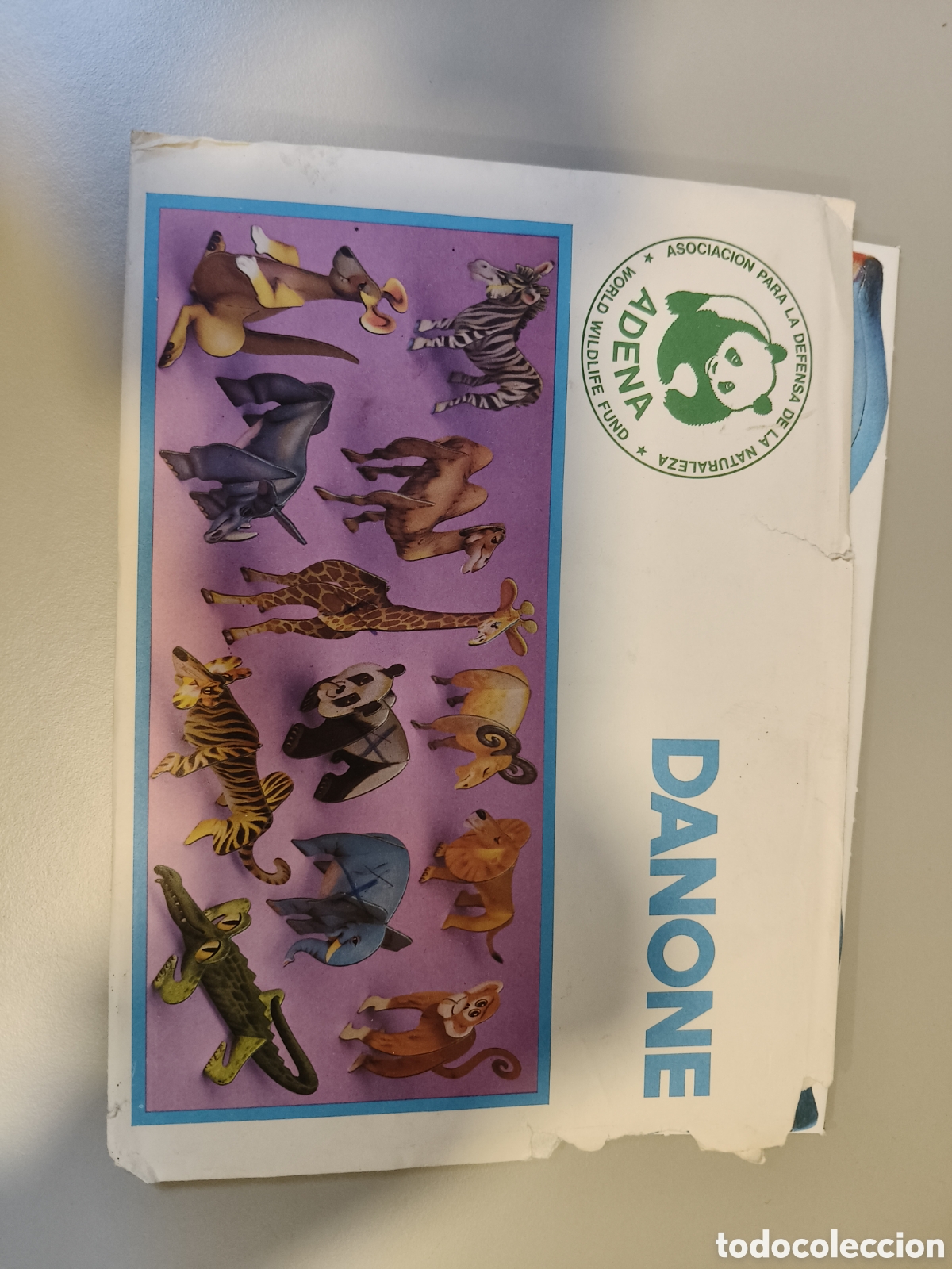 Coleccionismo Recortables: Figura 3D Danone Adena Elefante