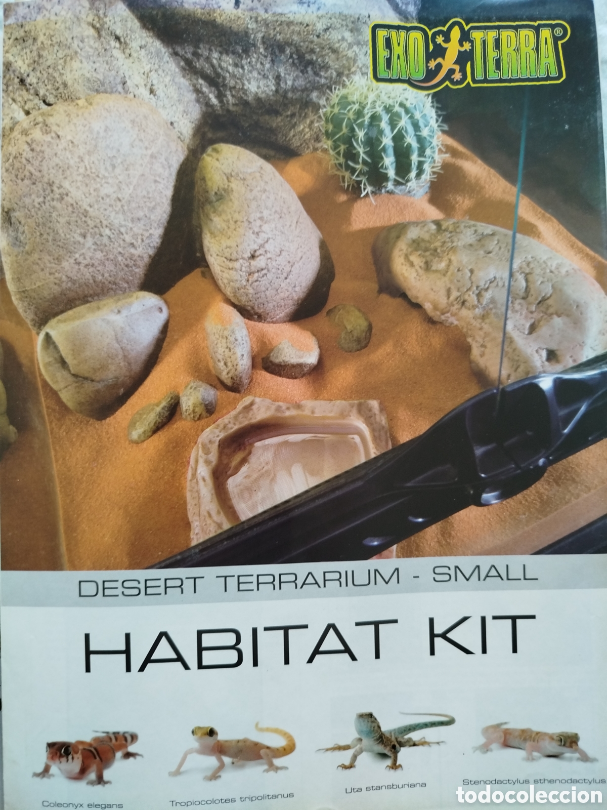 Coleccionismo recortables: Terrario Des&eacute;rtico Exo Terra (30x30x30 cm) - Habitat Kit