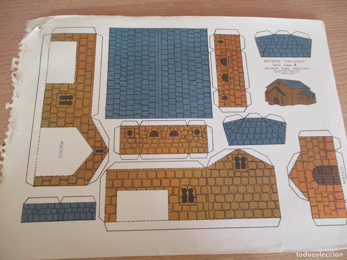 Coleccionismo recortables: EDITORIAL ROMA-RECORTABLES E KIKI-LOLO, SERIE CASAS N&ordm;. 4- MIDE 25 X 35 CM.-1970