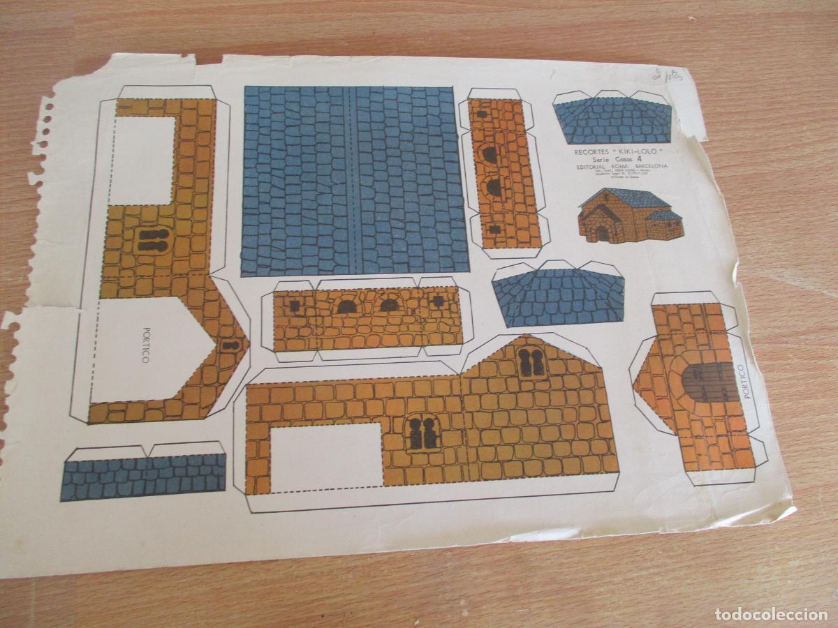 Coleccionismo recortables: EDITORIAL ROMA-RECORTABLES E KIKI-LOLO, SERIE CASAS N&ordm;. - MIDE 25 X 35 CM.-1970