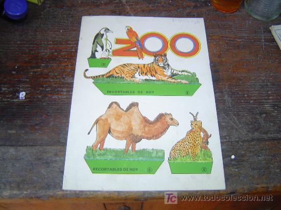 Coleccionismo recortables: Recortable ZOO. - Foto 1