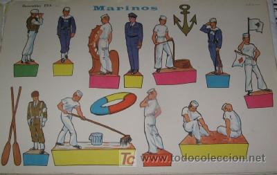 Coleccionismo recortables: RECORTABLE MARINOS - Foto 1