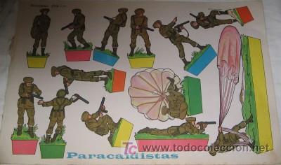 Coleccionismo recortables: RECORTABLE PARACAIDISTAS - Foto 1