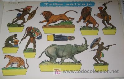 Coleccionismo recortables: RECORTABLE TRIBU SALVAJE - Foto 1
