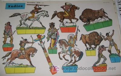 Coleccionismo recortables: RECORTABLE INDIOS - Foto 1