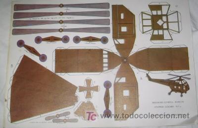 Coleccionismo recortables: RECORTABLE DE CONSTRUCCI&Oacute;N, HELIC&Oacute;PTERO - Foto 1