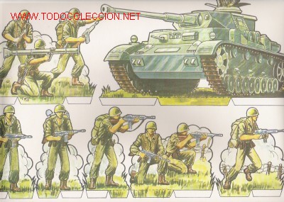 Coleccionismo recortables: L&Aacute;MINA RECORTABLE DE GUERRA - Foto 1