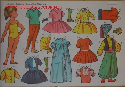 Coleccionismo recortables: L&Aacute;MINA DE MU&Ntilde;ECA RECORTABLE EVA - Foto 1