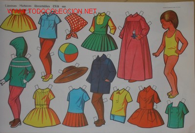 Coleccionismo recortables: L&Aacute;MINA DE RECORTABLES EVA - Foto 1
