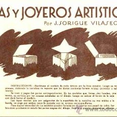 Coleccionismo Recortables: RECORTABLE CAJAS Y JOYEROS ARTISTICO - PLEGABLES. 6 HOJAS (ED.SALVATELLA NUM.3) (VER FOTO ADICIONAL)