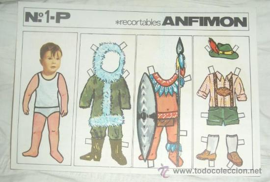 Coleccionismo recortables: RECORTABLE ANFIMON N&ordm; 1 P - Foto 1
