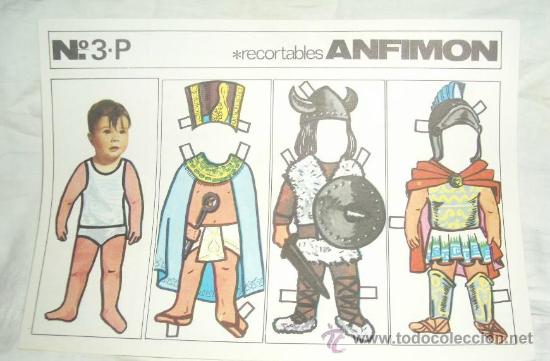 Coleccionismo recortables: RECORTABLE ANFIMON N&ordm; 3 P - Foto 1