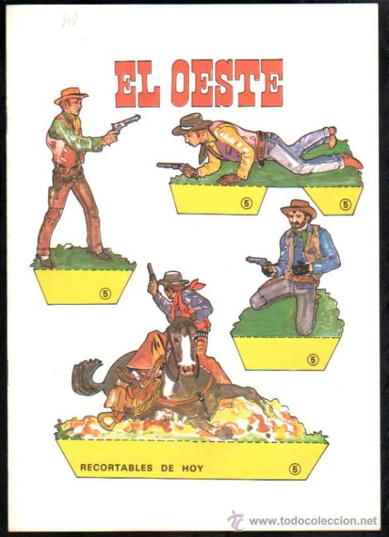 Coleccionismo recortables: EL OESTE, RECORTABLES DE HOY, EDICIONES BAUS&Aacute;N - Foto 1