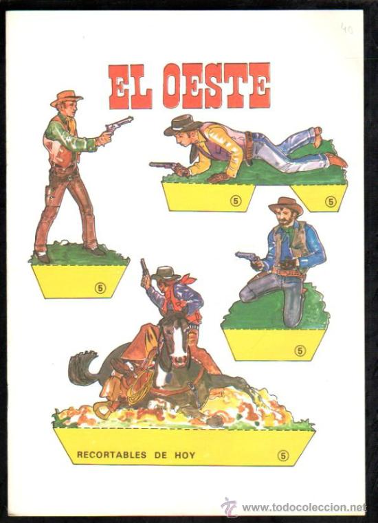 Coleccionismo recortables: EL OESTE, RECORTABLES DE HOY, EDICIONES BAUS&Aacute;N - Foto 1