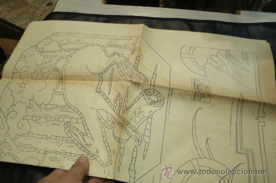 Coleccionismo recortables: PAPEL CON PATRONES DE MODA DE LOS A&Ntilde;OS 20 - Foto 3