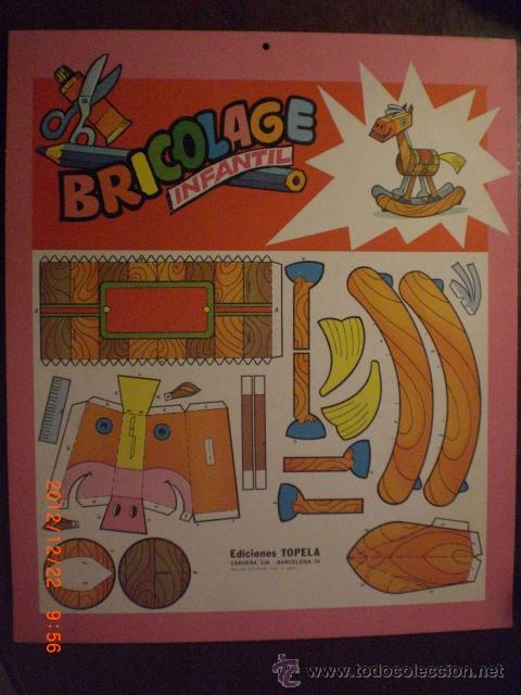 Coleccionismo recortables: BRICOLAGE INFANTIL - CABALLO DE MADERA - Foto 1