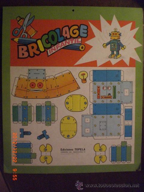 Coleccionismo recortables: BRICOLAGE INFANTIL - ROBOT - Foto 1