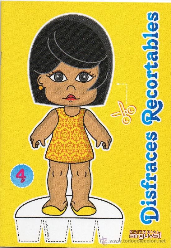 Coleccionismo recortables: LIBRO CON 2 MU&Ntilde;ECAS Y 8 P&Aacute;GINAS RECORTABLES . - Foto 1