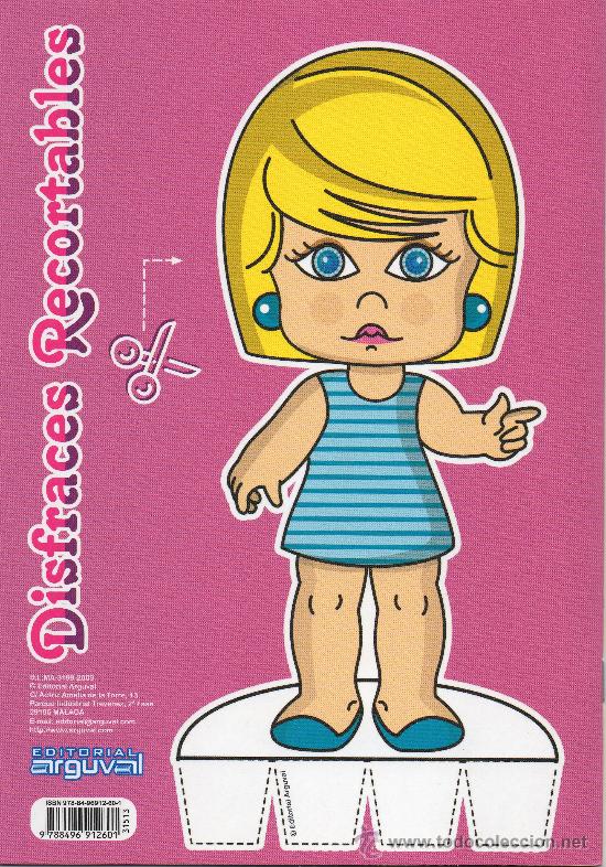 Coleccionismo recortables: LIBRO CON 2 MU&Ntilde;ECAS Y 8 P&Aacute;GINAS RECORTABLES . - Foto 2