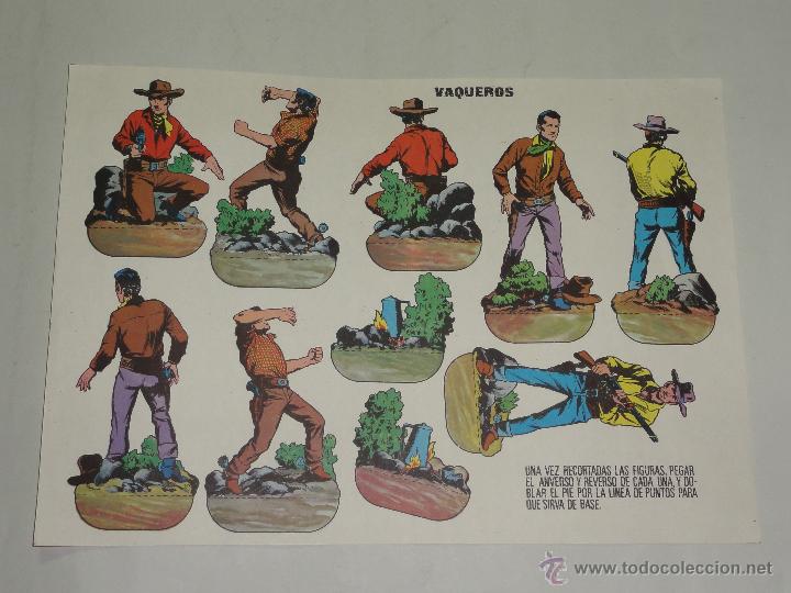 Coleccionismo recortables: RECORTABLES VAQUEROS - MIDE 34 X 24 CMS - Foto 1
