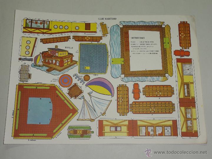 Coleccionismo recortables: RECORTABLES CLUB MARITIMO - MIDE 34 X 24 CMS - Foto 1