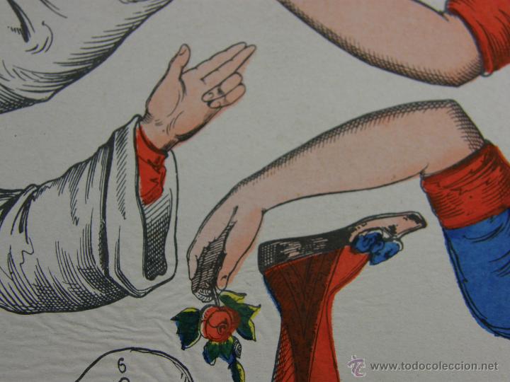 Coleccionismo Recortables: recortable para elaborar marioneta gignol guiñol pierrot colombina PANTIN Francia ppio S.XX 36x26 cm - Foto 3 - 291413133
