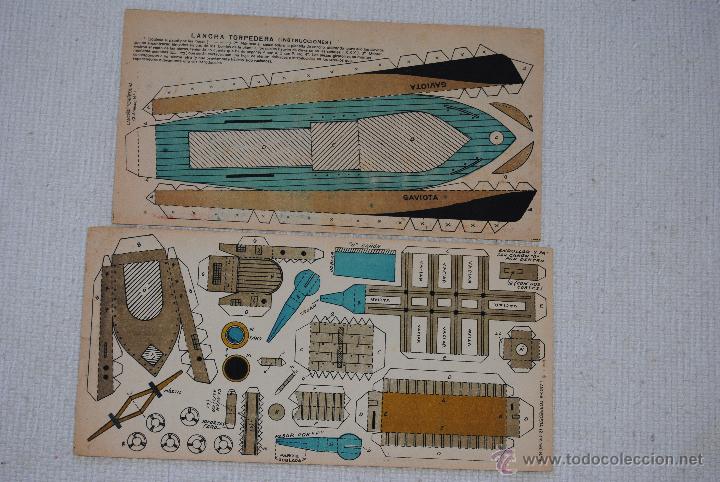 Coleccionismo recortables: RECORTE LANCHA TORPEDERA - Foto 1